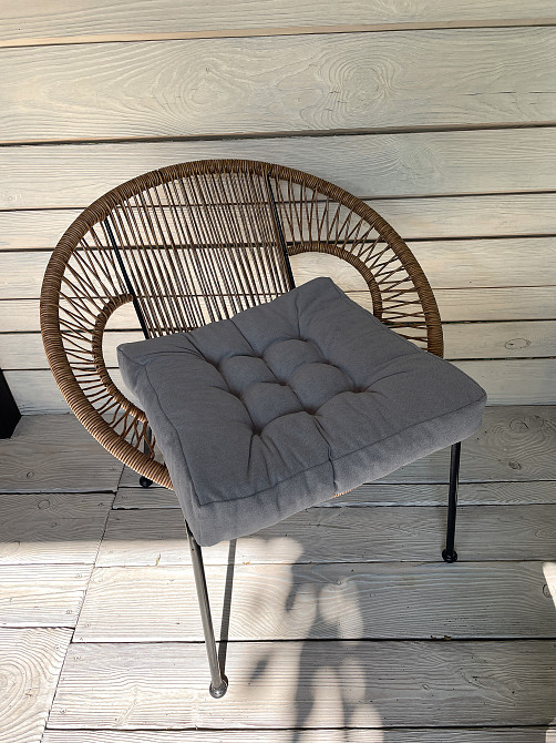 Подушка для стульев (50x50х8 см) Decorator Соро цвет серый 84-052 Киев - изображение 3