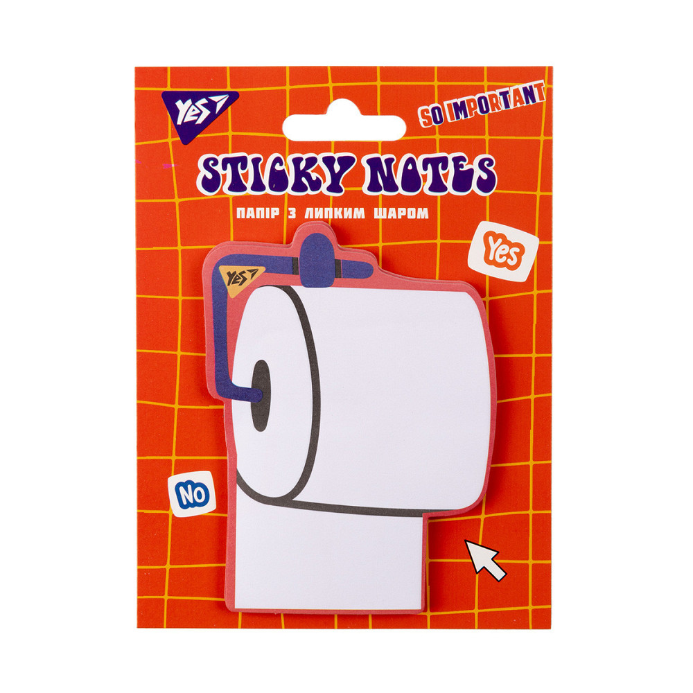 Папір з липким шаром "YES" 170357 фігурний "Sticky Mood" 40 аркушів, шт Київ - фото 1
