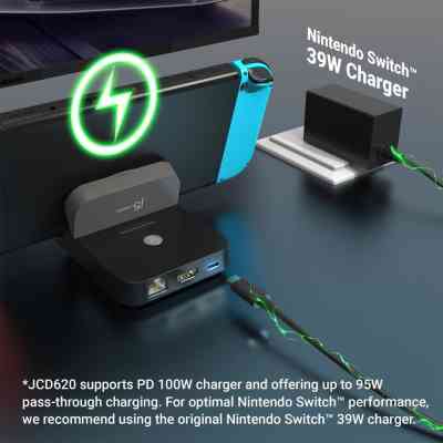 Порт-репликатор J5create Dock-Station Nintendo Switch (HDMI/PD/USB-A/USB-C/LAN) (JCD620-N) Винница