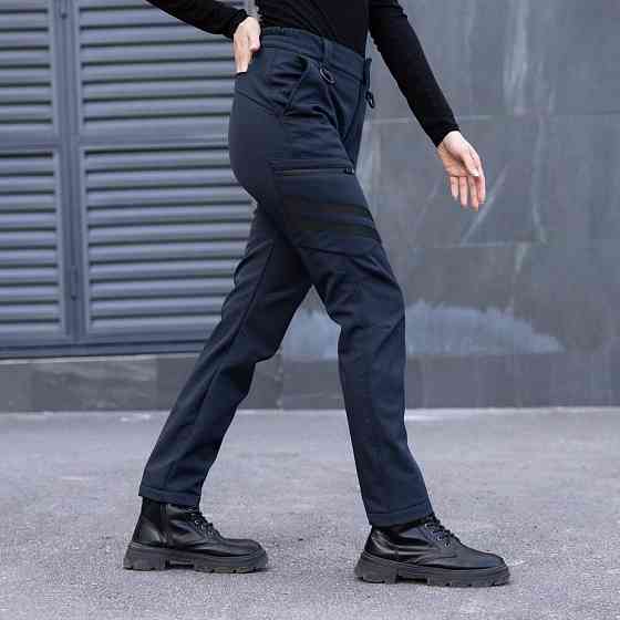 Темно-синие женские брюки-карго Pobedov Static Киев