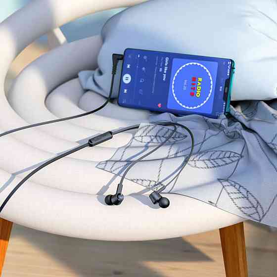 Навушники HOCO M86 Oceanic universal earphones with mic Black Київ