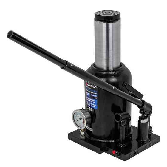 Домкрат 50т (280-450 мм) пляшковий двошвидкісний з манометром Forsage F-TH905001 BIG Одеса