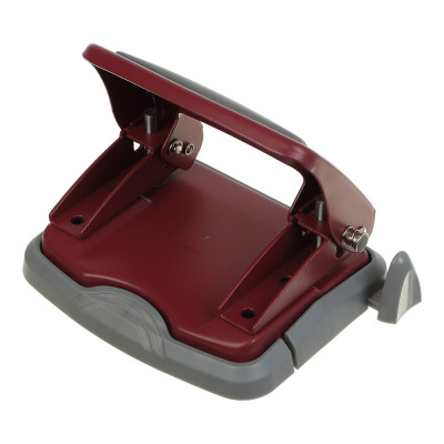 Дырокол Buromax металлический MORANDI STYLE, до 25 листов, 115 х 96 х 89 мм, бордовый (BM.4042-13) Винница - изображение 2