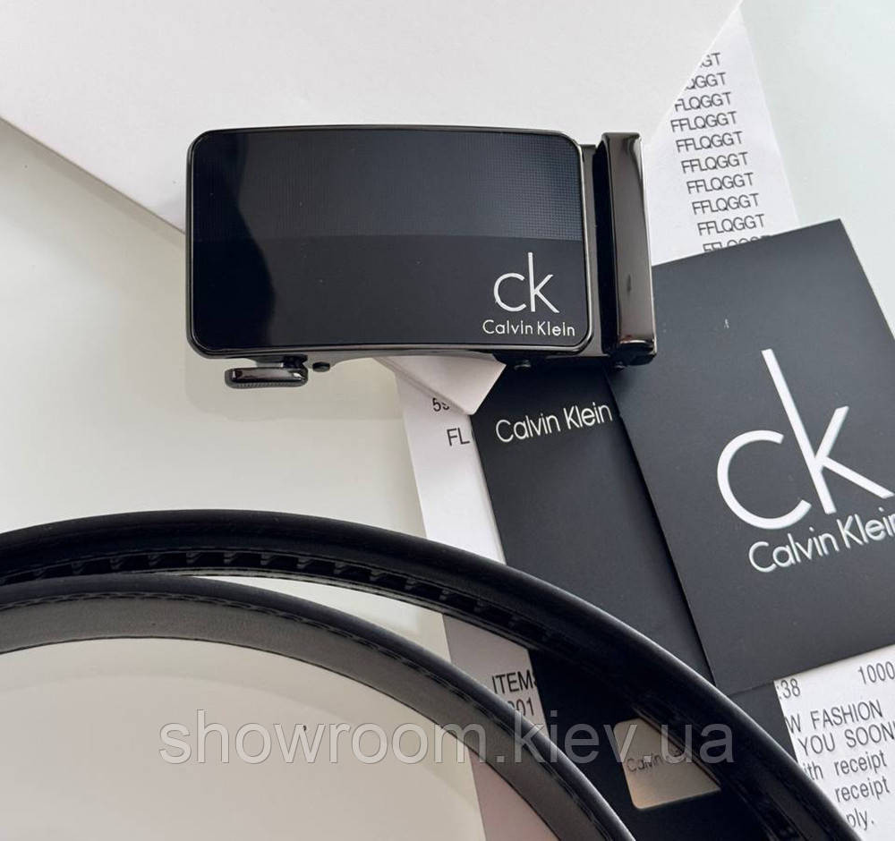 Чоловічий ремінь із пряжкою автомат Ск у подарунковій коробці (455) Київ - фото 3