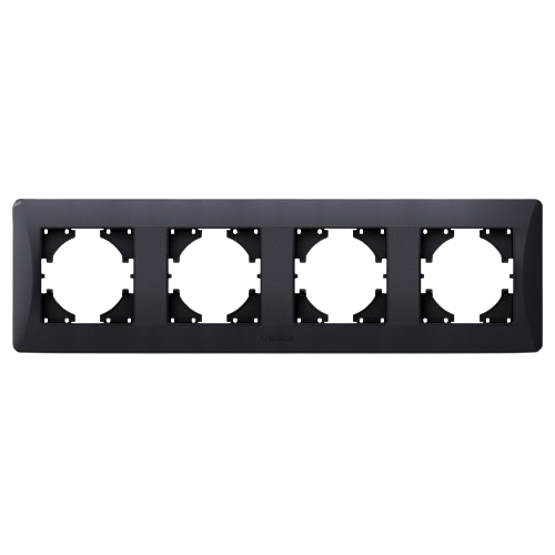 BINERA чорний графіт Рамка горизонтальна 4-а Videx Житомир - фото 2