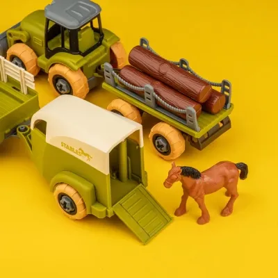 Ігровий набір Otamanko Веселий хутір (трактор із причепом, вантажівка з причепом і кінь) (8832) Вінниця