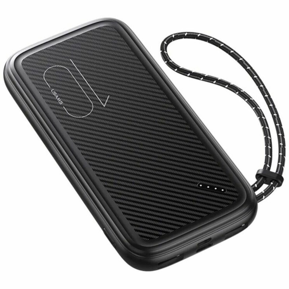 Зовнішній акумулятор Usams US-CD150 PB56 Power Bank with Lanyard 10000mah Black Київ - фото 2