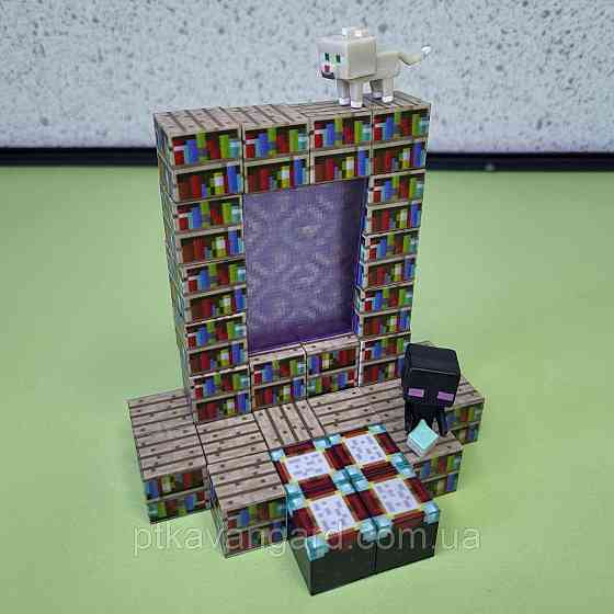 Конструктор магнітний майнкрафт 28 магнітних блока книжковий портал Dream World LZCK 035 Хмельницький