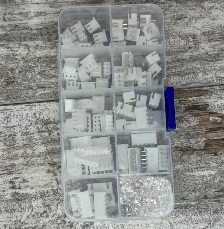 Набір роз’ємів XH2.54 80 шт для плати, кабелів, Arduino, 3D-принтерів конектори 2p, 3p, 4p, 5p папа та мама Київ