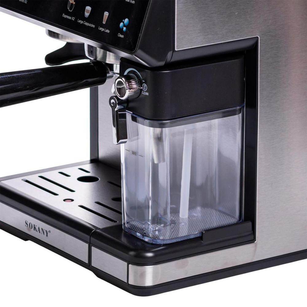 Кофеварка рожковая 4в1с кофемолкой 1800 Вт  резервуар 2.6 л  Sokany SK-04032 Киев - изображение 9