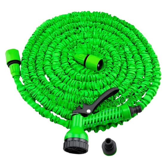 Шланг для сада и огорода поливной рабочая длина до 60 м набор с распылителем, растягивающийся, гибкий, садовый Каменец-Подольский