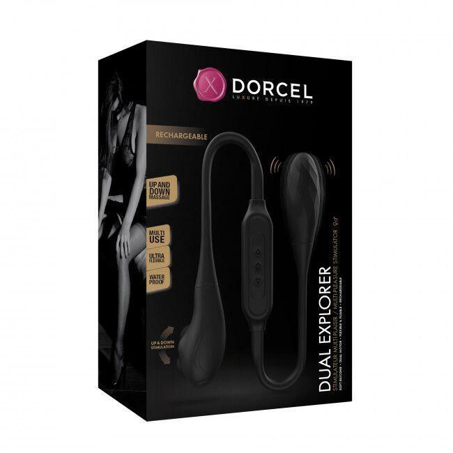 Вибратор на гибкой сцепке со стимуляцией пальчиком Dorcel DUAL EXPLORER Sex Aura Киев - изображение 10