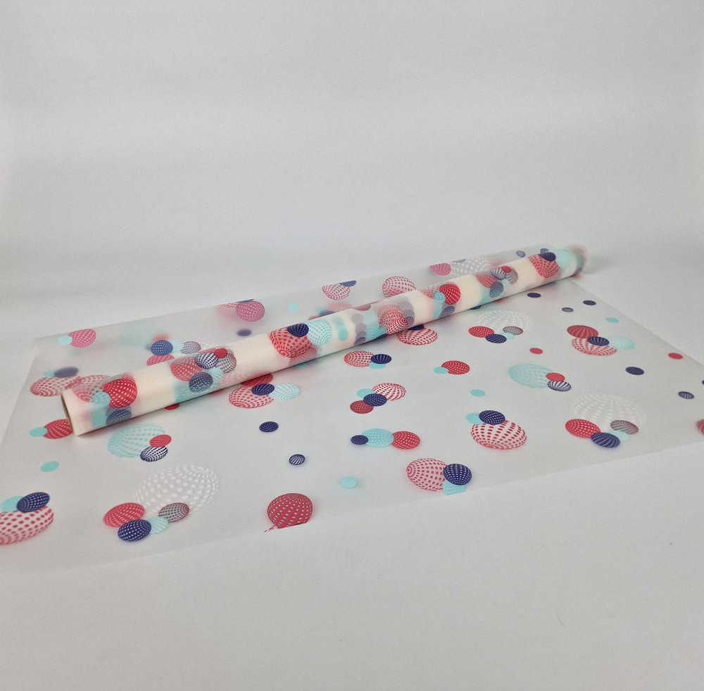 Рулон 10 м тонований "Шари" (22) плівка для квітів (h680) No 3 ЯРКО СИНІЙ (1 шт.) Харків - фото 1