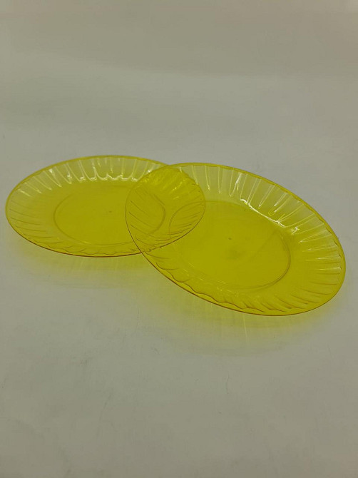 Тарілка 205 мм склоподібна, жовта, 10 шт/уп Харків - фото 4