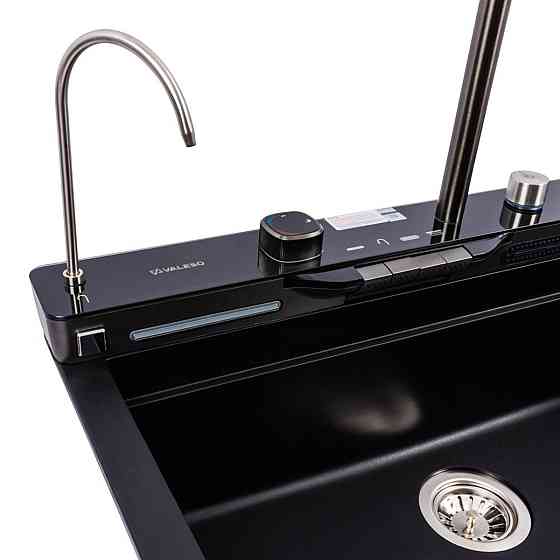 VALESO Гранітна мийка VALESO EVANORA 7546 матова Чорна Київ