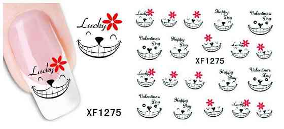 Наклейки на гель лак - размер стикера 5*6см, инструкция есть в описании товара Киев