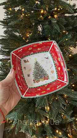 БЛЮДО НОВЕ СЕРВОВАНЕ "CHRISTMAS DELIGHT" 16СМ + ПОДАРУНОВА ПАКОВАННЯ Київ