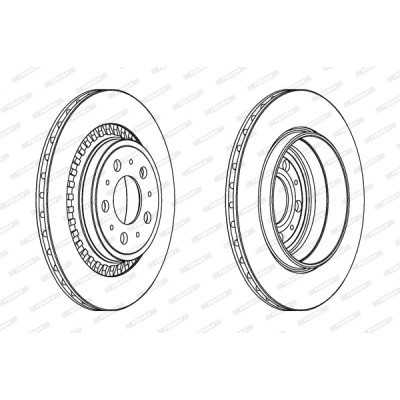 Тормозной диск FERODO DDF1551 Винница - изображение 1