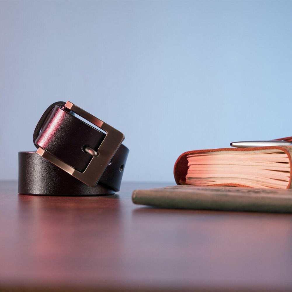 Чоловічий ремінь classic Vintage 20223 Чорний Київ - фото 2