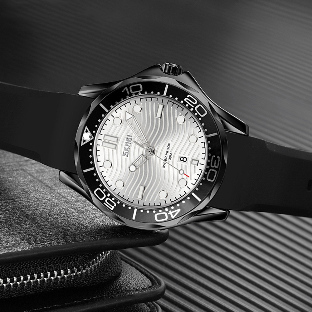 Skmei 9276PBKSI Black-Silver Silicone strap SALE SBR Киев - изображение 4