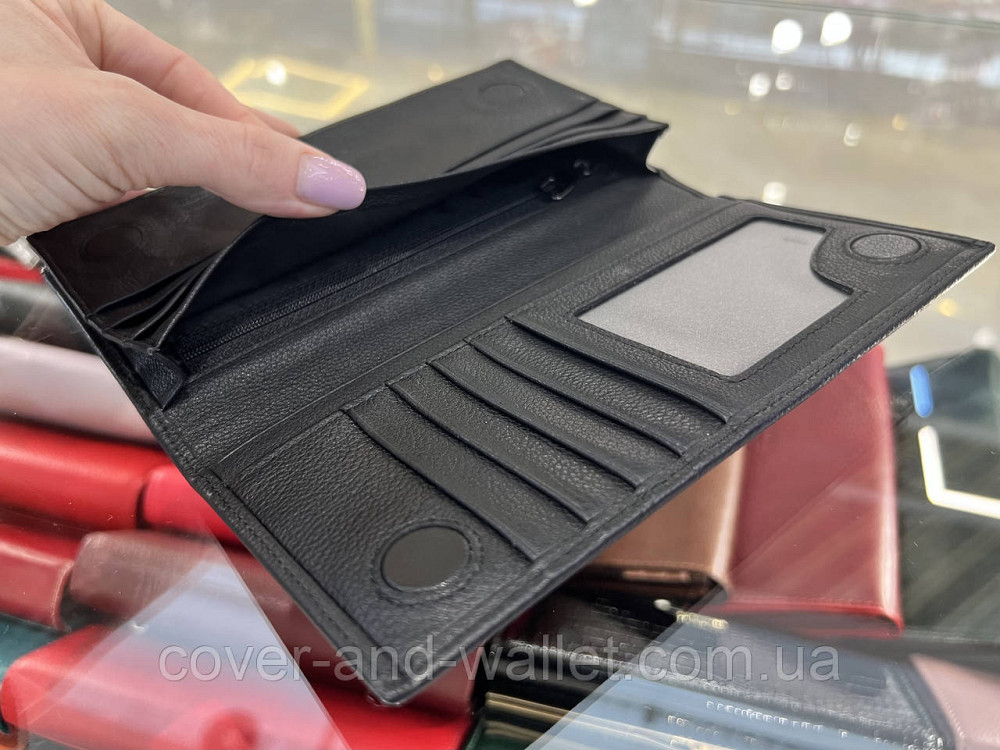 Классический мужской кожаный купюрник на магнитах Marco Coverna B005-281M Киев - изображение 11