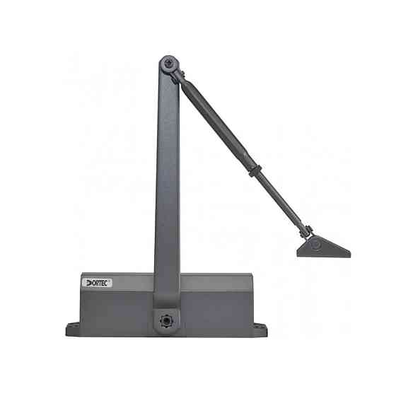 Дверний доводчик Dortec DT-64H Graphite з фіксацією дверей у відчиненому положенні (63-00055) Київ