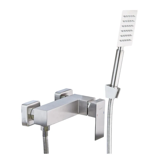 Душевой смеситель Zerix KUB-003 из нержавеющей стали SUS304 (ZX4847) для ванной Харьков