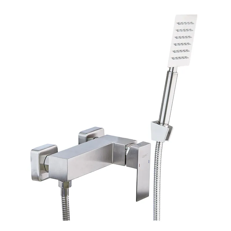 Душевой смеситель Zerix KUB-003 из нержавеющей стали SUS304 (ZX4847) для ванной Харьков - изображение 1