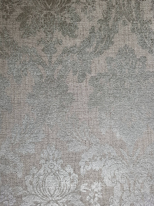 Шовільні на фрізеліні AS creation Perfect 1.06Х10 класика вензель дамаск сріблясті на сіром Київ - фото 4