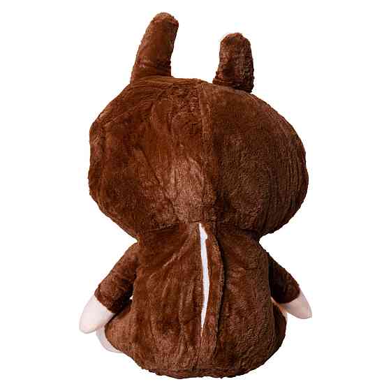 Лабубу 3 в 1: м'яка іграшка-плед-подушка 50 см Коричнева Київ