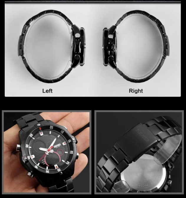 Мужские наручные часы Skmei 1146 Черный Киев - изображение 10