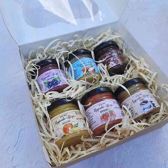 Солодкий дегустаційний подарунок з крем медом №25, 6 шт. по 50 грамів Одеса