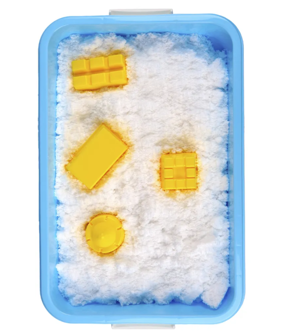 Набір снігу кінетичний пісок для дітей, набір “Сніговий замок”, маса для ліплення, творчості з формою для ліплення Кам'янець-Подільський - фото 10