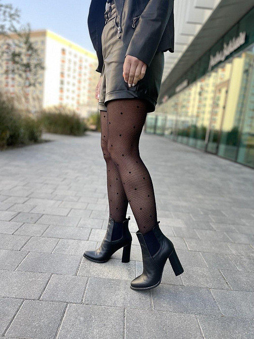 Nivelle Черевики жіночі NIVELLE чорні натуральна шкіра каблук 10 см размеры 35р.38р. (3918) Коломия - фото 5