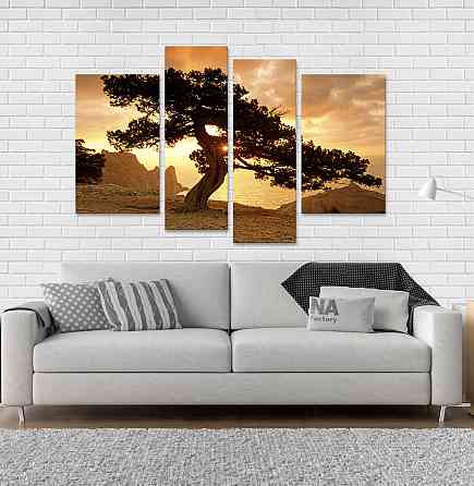 Модульна картина Захід Дерево Art-63_4 Київ