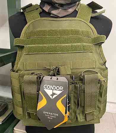 Плитоноска з плитами 4 класу Condor Outdoor Products Бронежилет (Оливковий) Вінниця