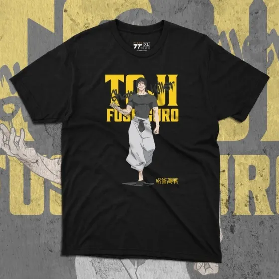 Футболка для підлітка хлопчика з принтом Магическая Битва Тодзи Фусигуро 2 Розмір 160 Anime10550 Дніпро