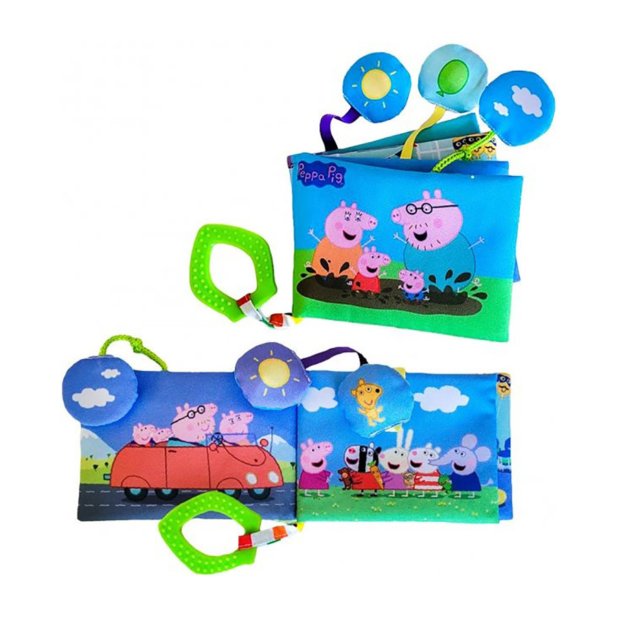 М'яка книжечка "Свинка Пеппа" МС 080602-04 з прорізувачем Вінниця - фото 2