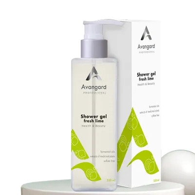 Гель для душу Fresh lime для чутливої та сухої шкіри A_Avangard Professional 250 мл Київ - фото 1