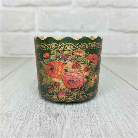 Паперова форма для пасок 70–100 г d70×h65 мм «Жостово», декоративна, 50 шт для випічки Харків