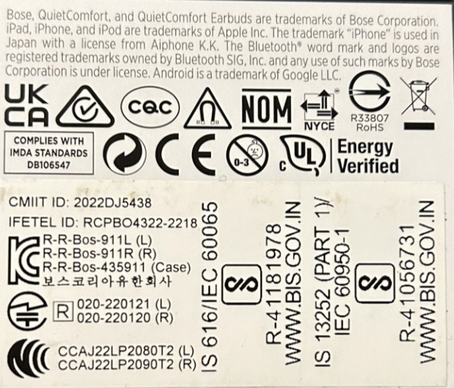 Навушники Bose QuietComfort Earbuds II Triple Black Київ - фото 5