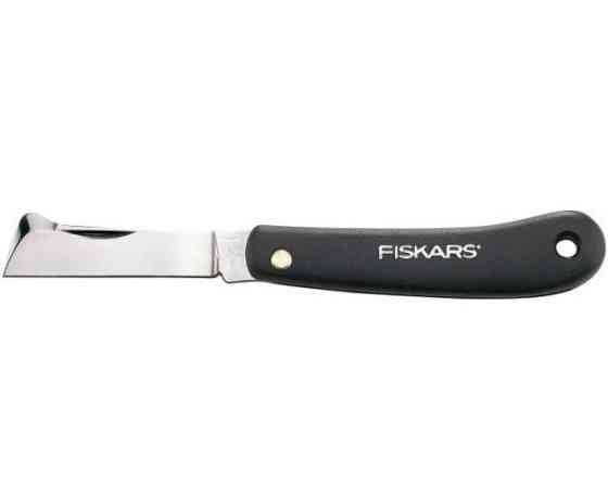 Складаний Ніж для щеплення рослин Fiskars "K60" (1001625/125900) Нержавіюча сталь Нововолинськ