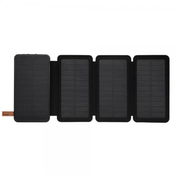 Универсальная мобильная батарея Power Bank Viakihg 10000mAh Solar (реальная емкость 8000mAh) Черный Винница