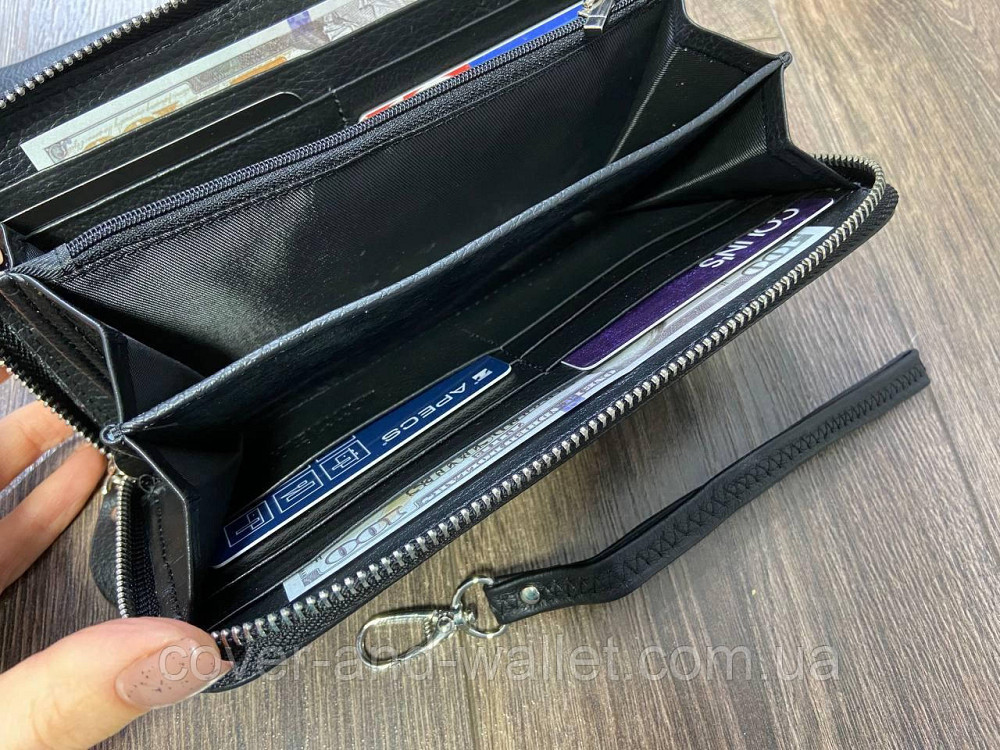 Мужской кожаный кошелёк клатч на молнии Marco Coverna M38-3 Киев - изображение 7