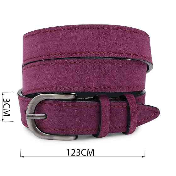 Выразительный замшевый женский ремень Vintage 20792 Фиолетовый Киев