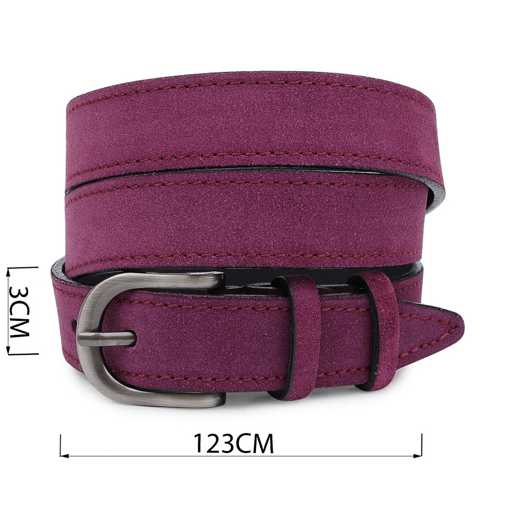 Выразительный замшевый женский ремень Vintage 20792 Фиолетовый Киев - изображение 3