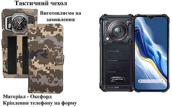 Тактический чехол для OnePlus Ace, Ace 2, Ace 2 Pro, Ace 2V, крепится к снаряжению на липучке Киев