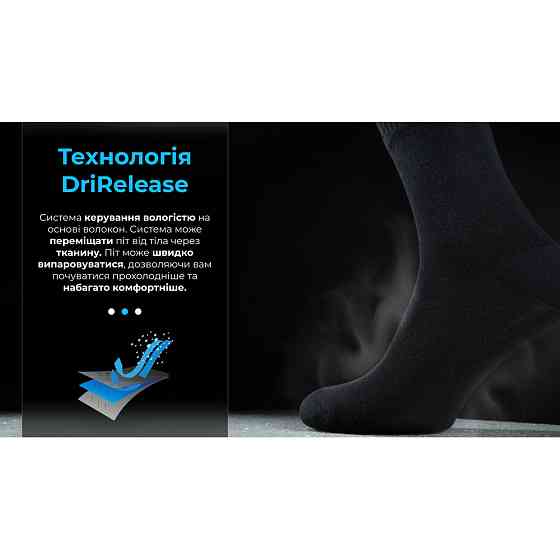 Шкарпетки водонепроникні Dexshell Ultra Thin Crew BLK, р-р S, чорний Киев