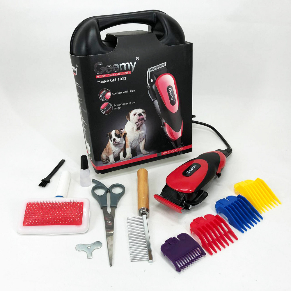Машинка для стрижки тварин Gemei, Грумінг котів, Машинка-тример для стрижки домашніх тварин WI-83 Львів - фото 16