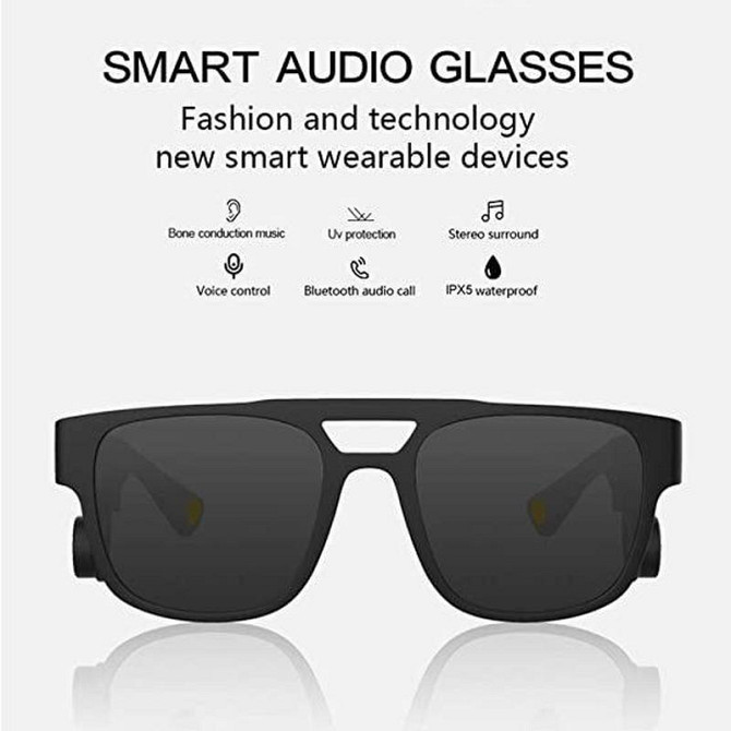 Smart Audio glasses Інтелектуальні сонцезахисні окуляри bluetooth gokul bone conduction смарт аудіо окуляри Дніпро - фото 4